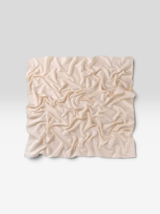 Square Satin Hijab - Beige
