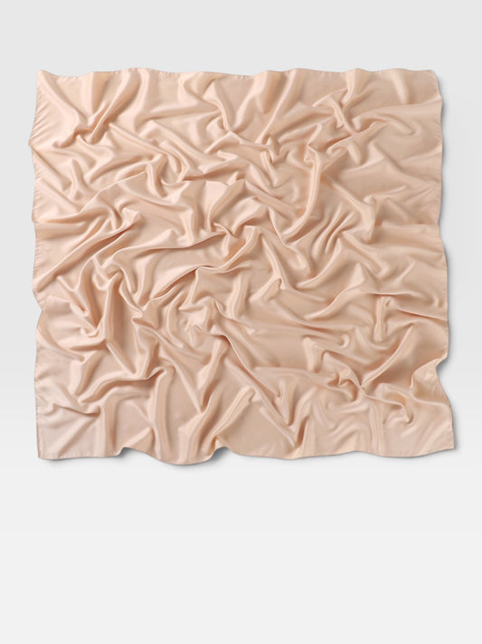 Square Satin Hijab - Beige