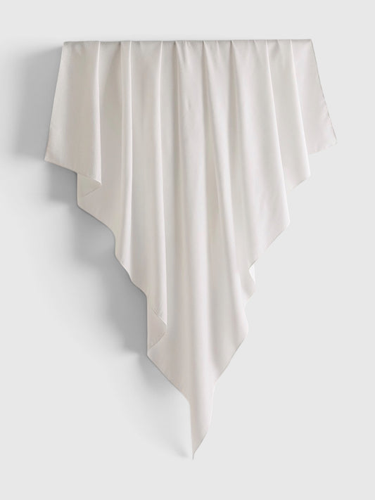 Maxi Square Scarf - White