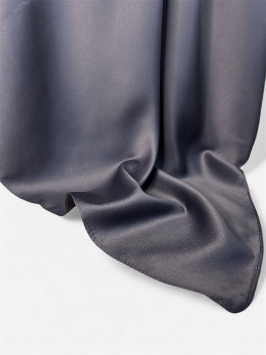 Square Satin Hijab - Grey