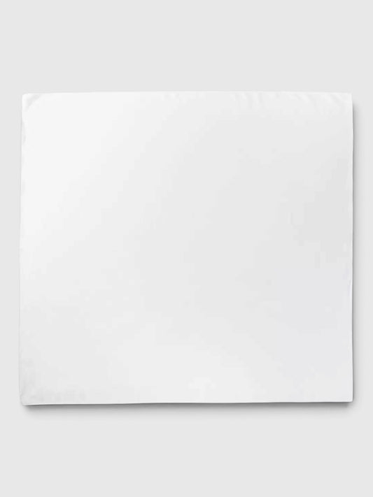 Wrinkle Cotton Square - White