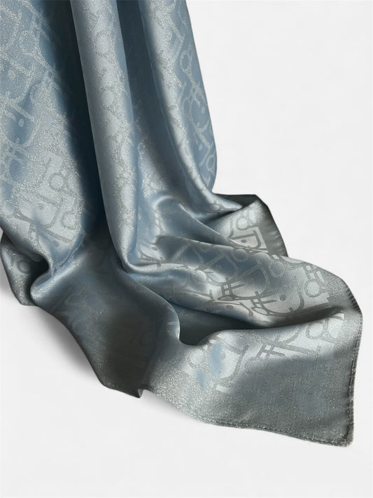 Square HIjab Silk - Babyblue