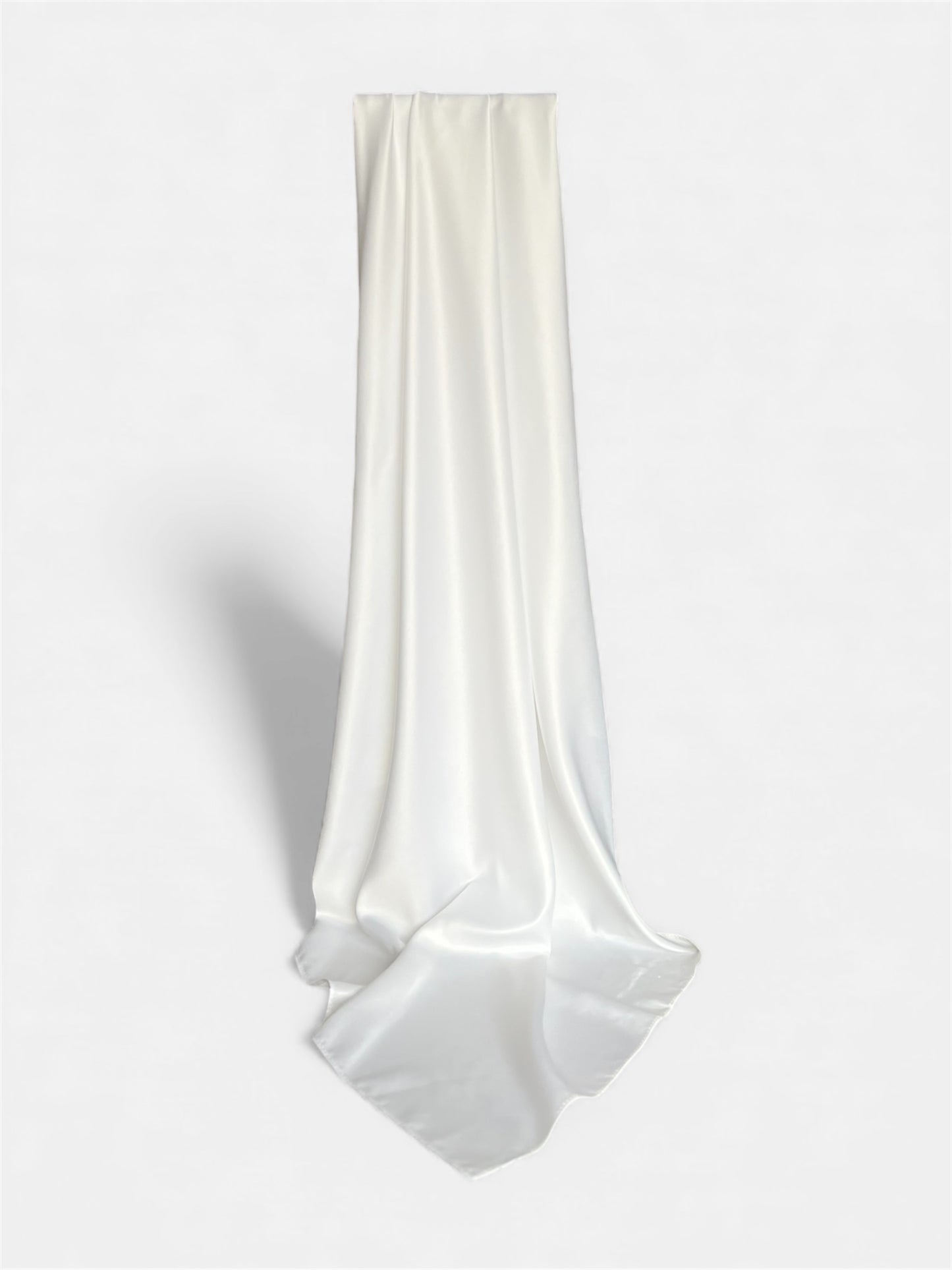 Square Satin Hijab - White