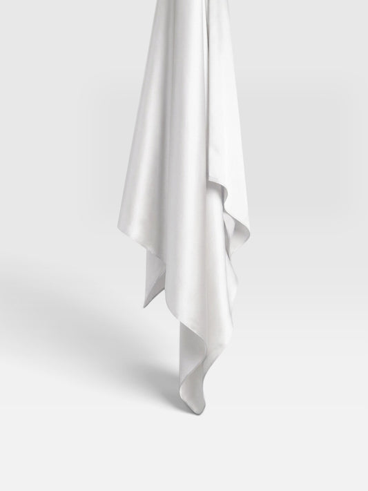 Square Satin Hijab - White