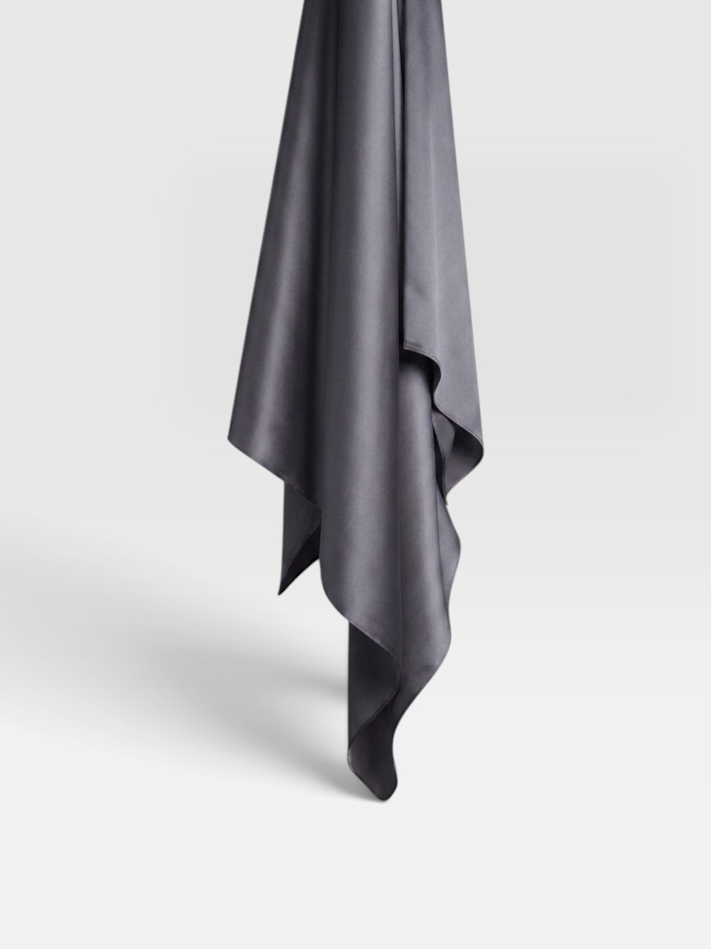 Square Satin Hijab  - Grey