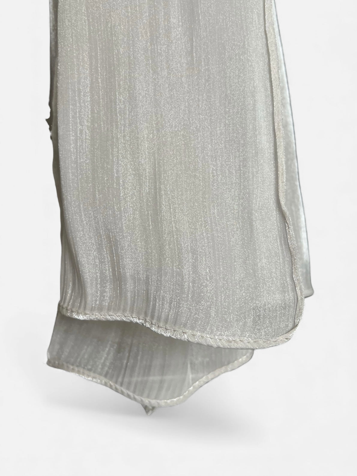 Organza Hijab - Grey White