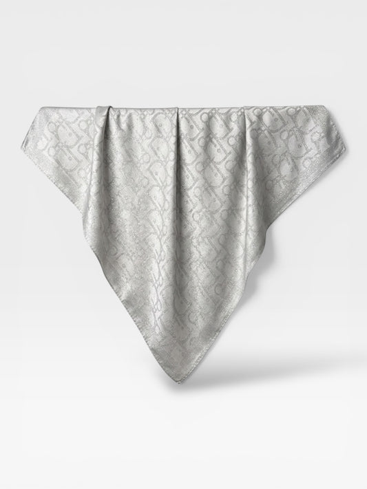 Square HIjab Silk - D Gray  
