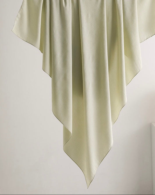 Maxi Square Scarf - Gray Green