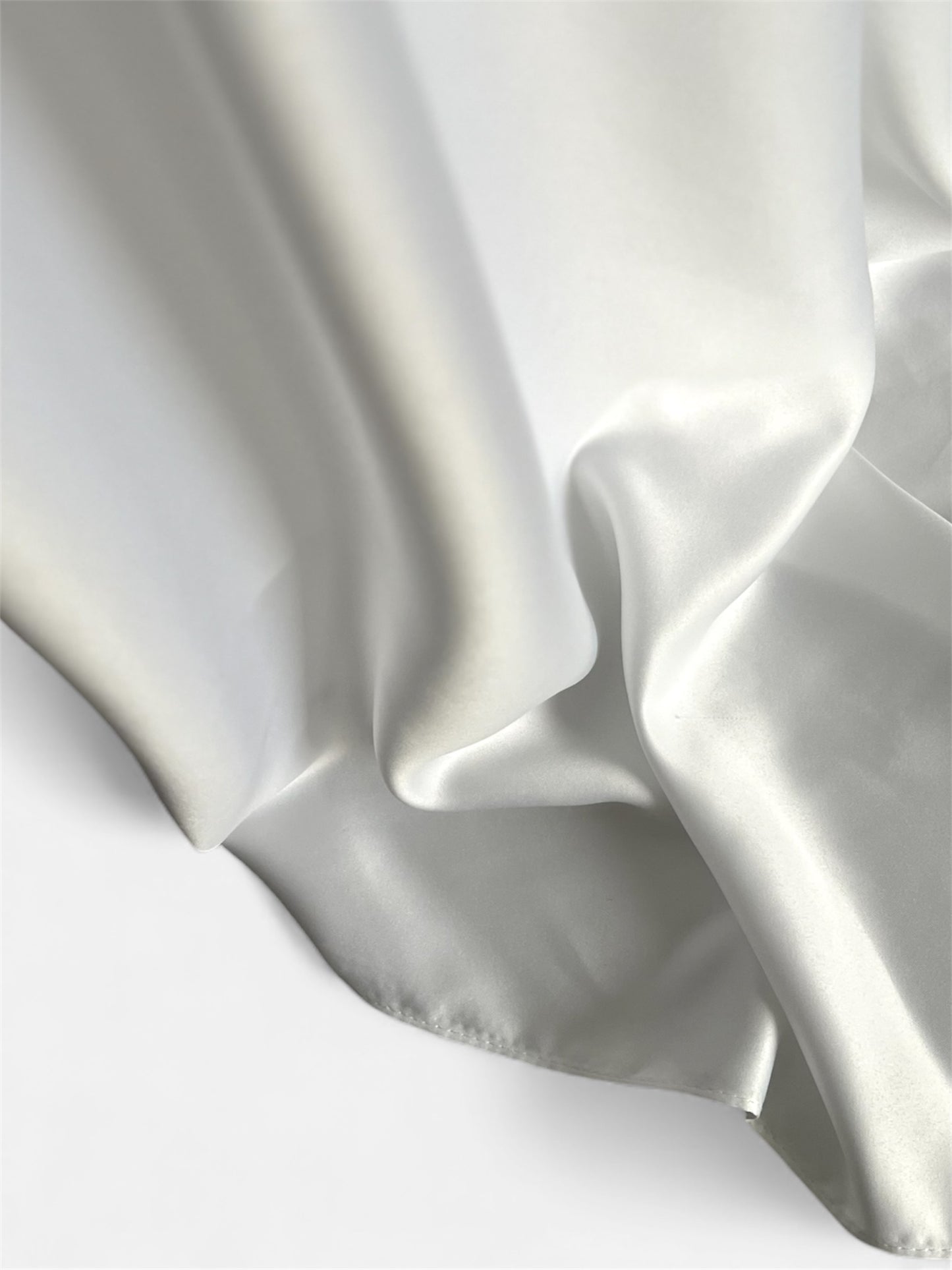 Square Satin Hijab - White