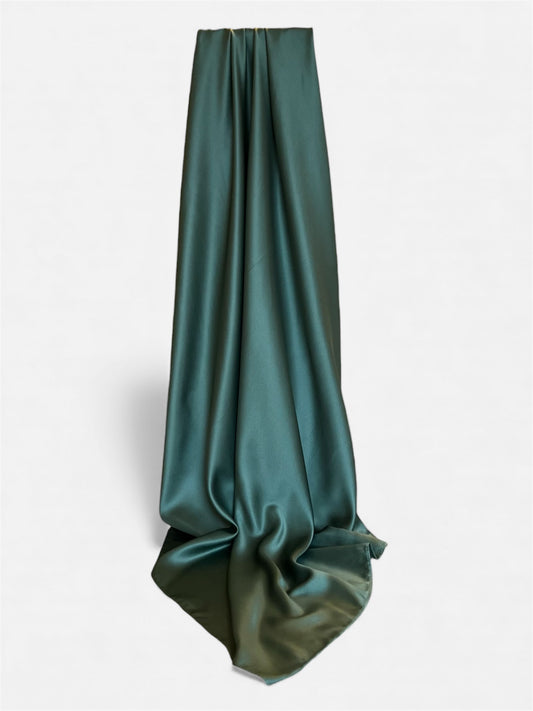 Square Satin Hijab 110x110cm - Olive