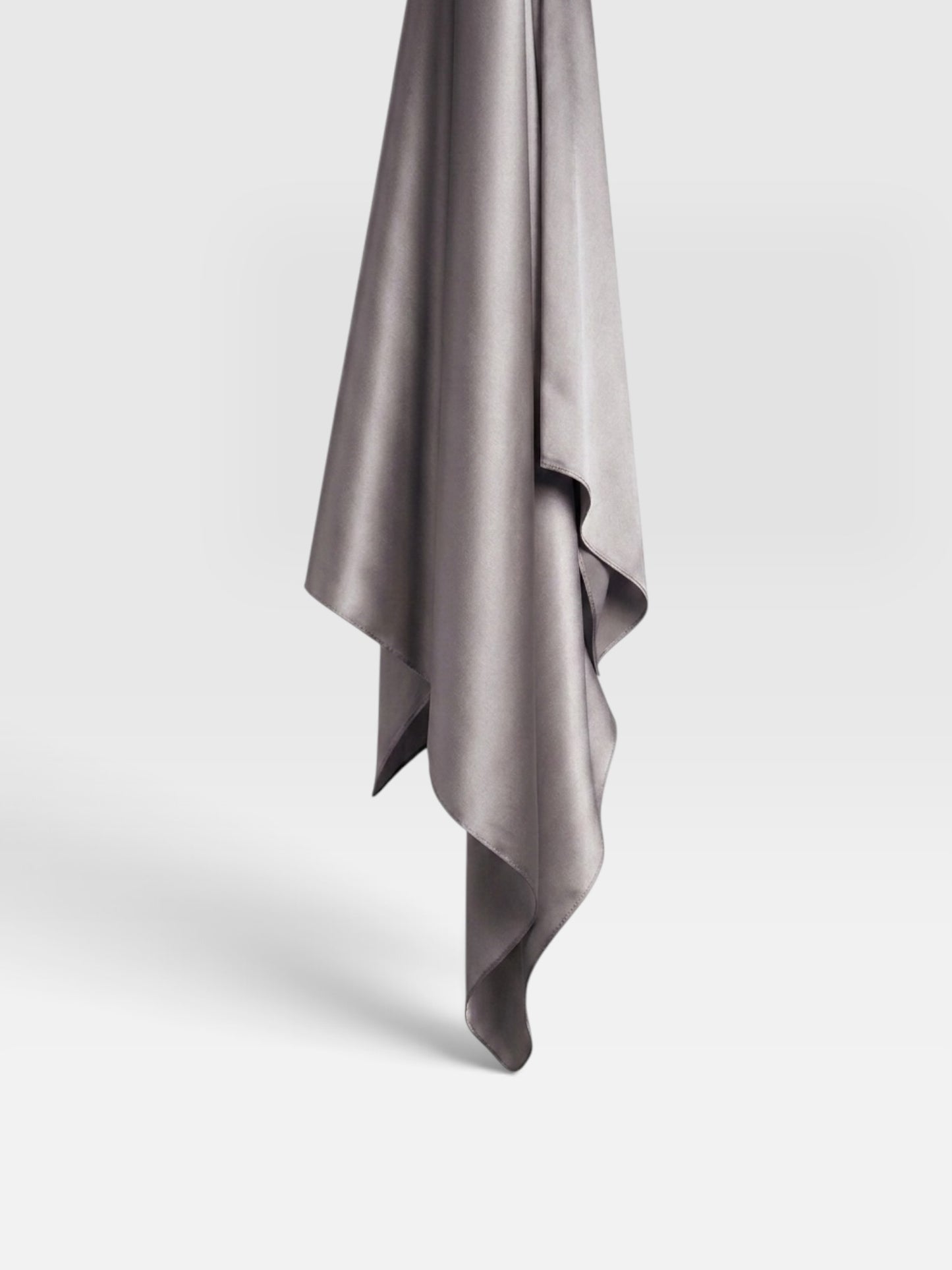 Square Satin Hijab - Light grey