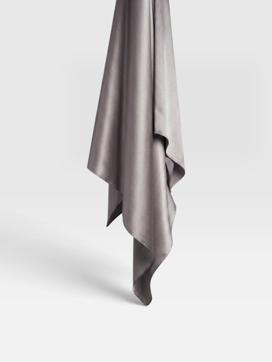 Square Satin Hijab - Light grey
