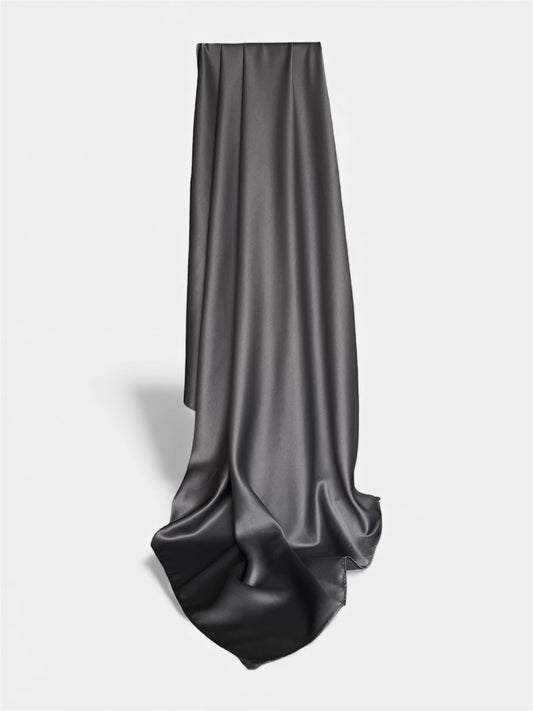 Square Satin Hijab - Grey