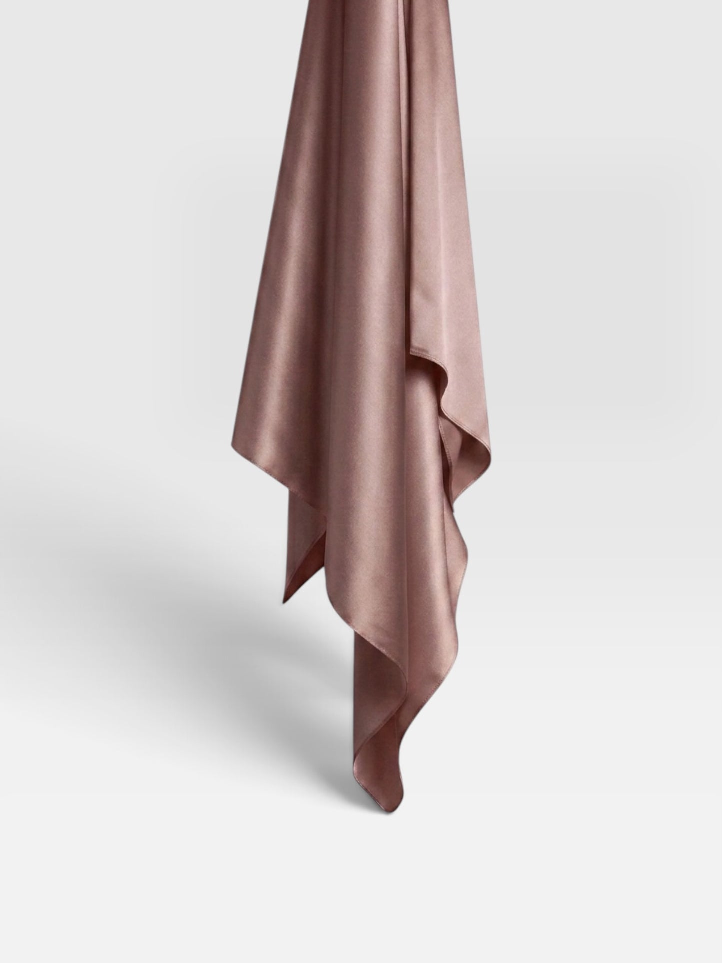 Square Satin Hijab - Cappuccino