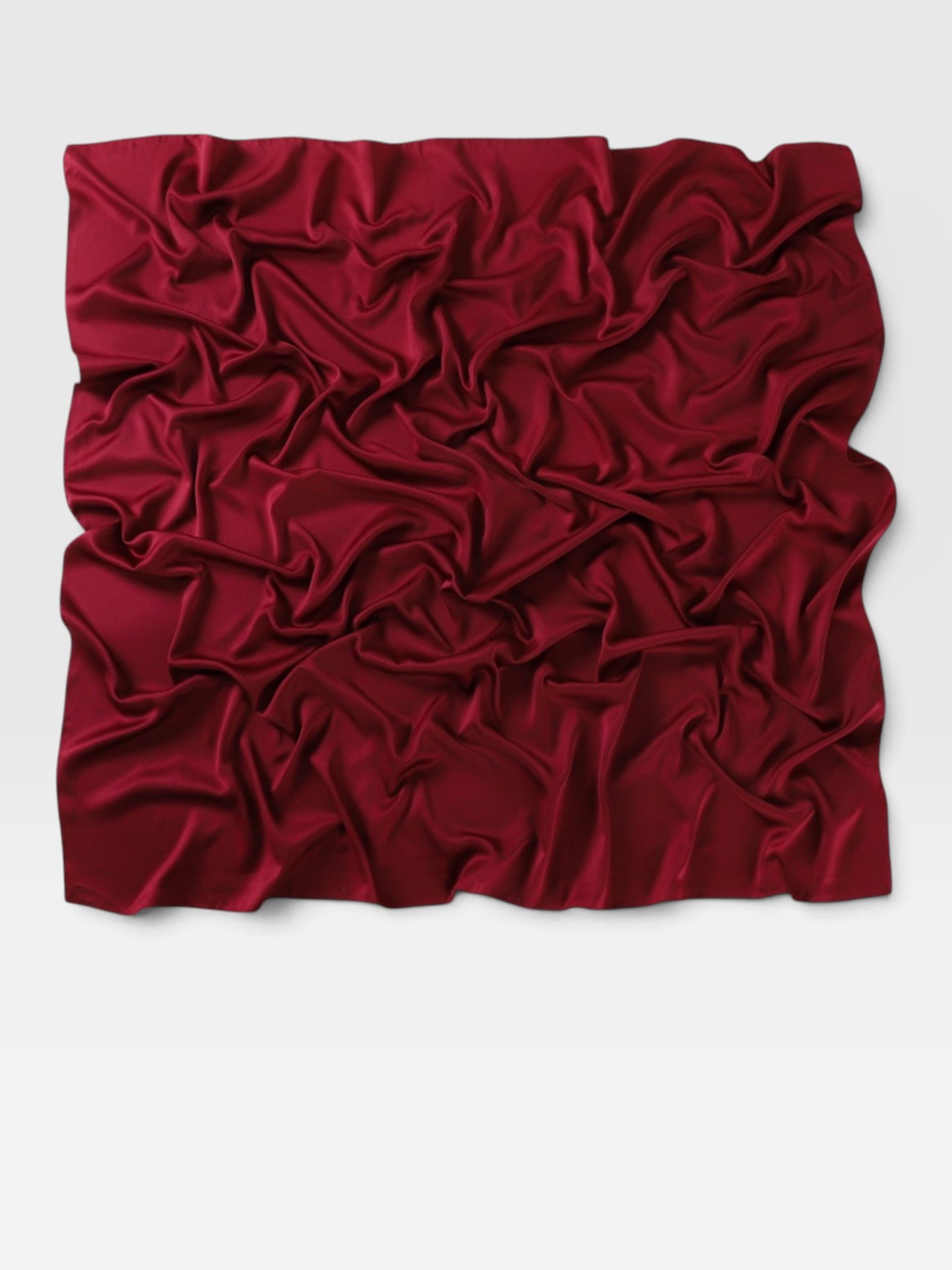 Square Satin Hijab - Burgundy