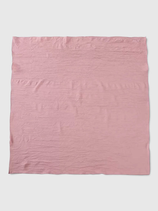 Wrinkle Cotton Square - Dusty Pink