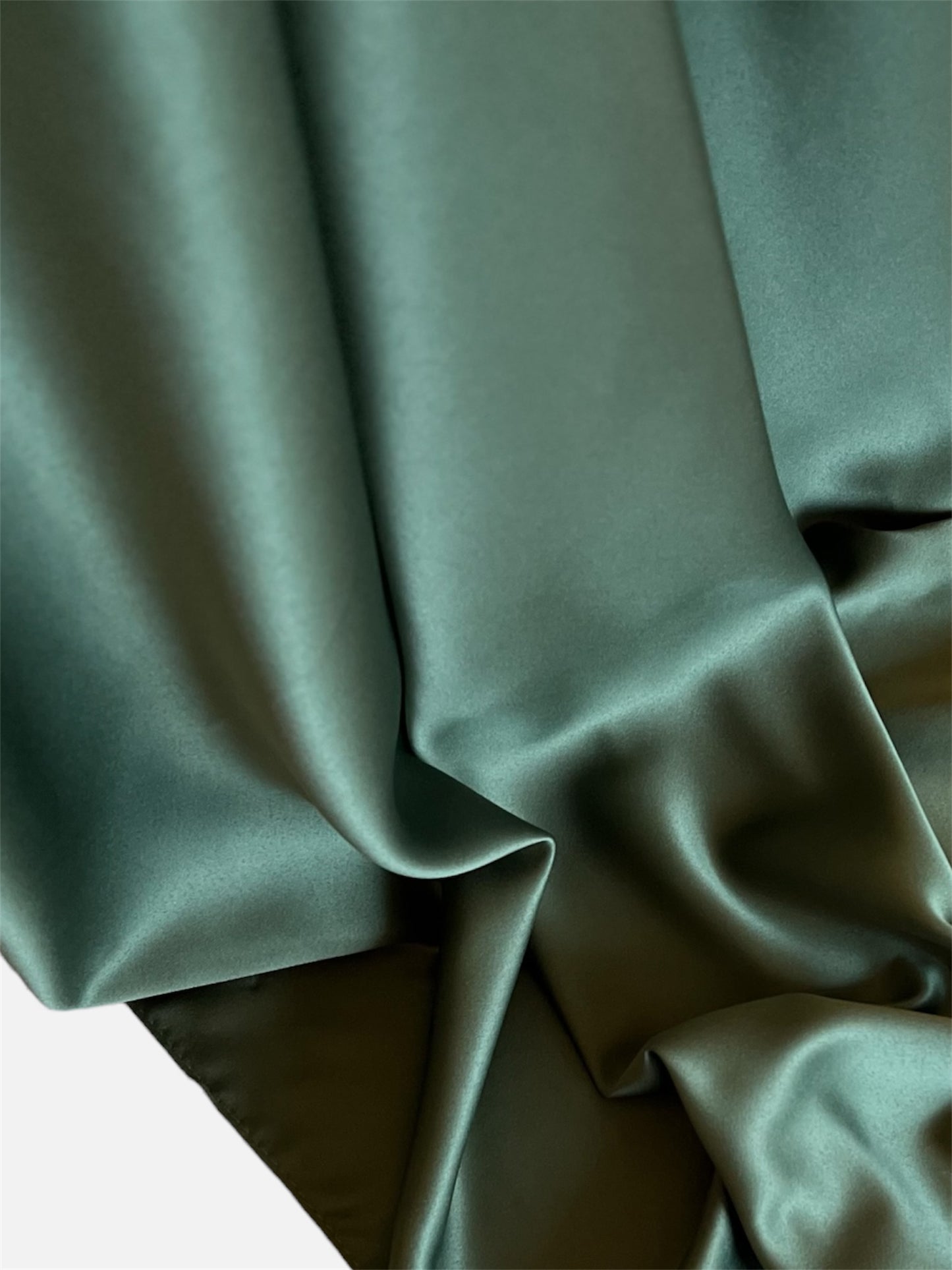 Square Satin Hijab - Olive
