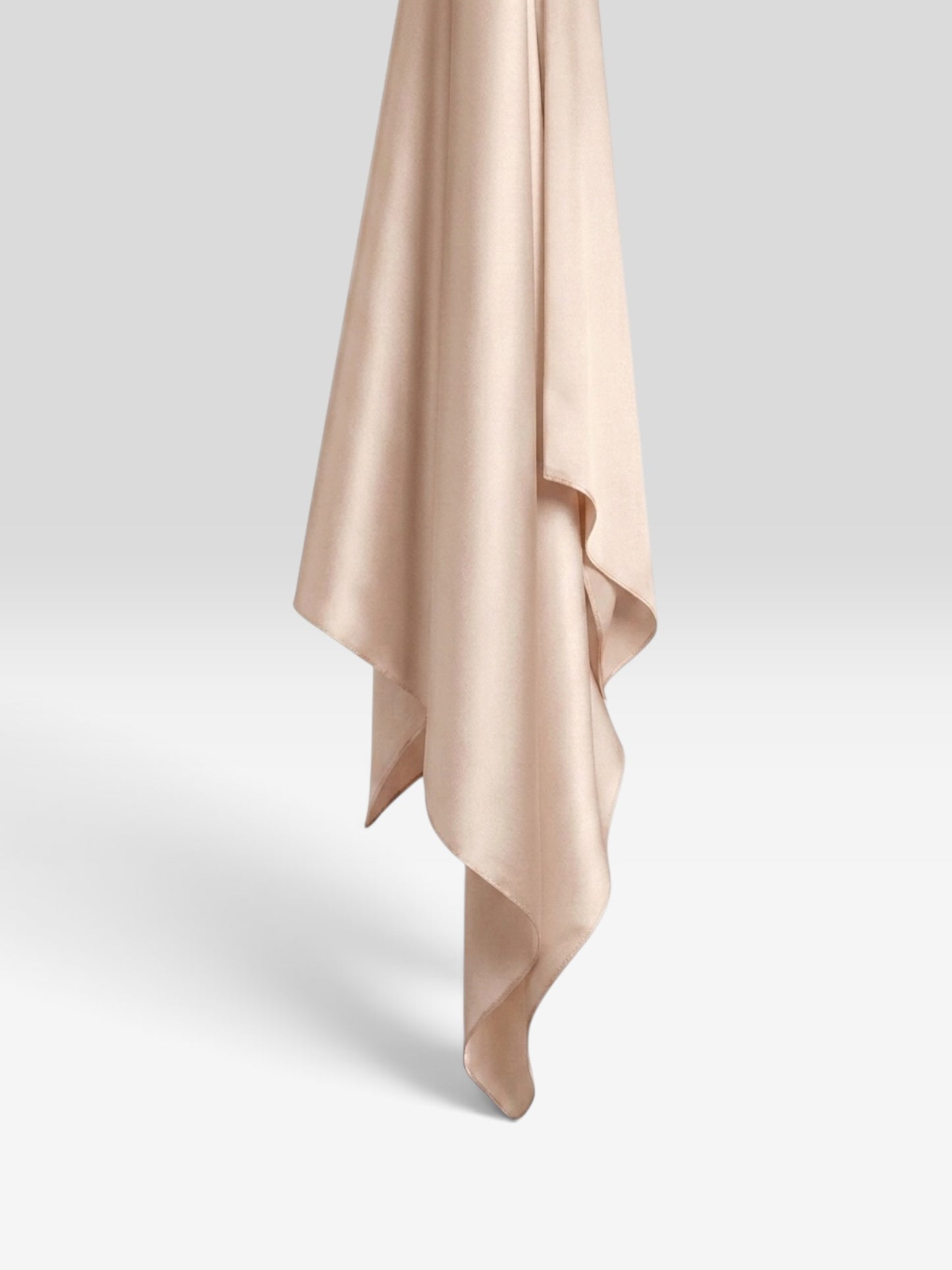 Square Satin Hijab - Beige