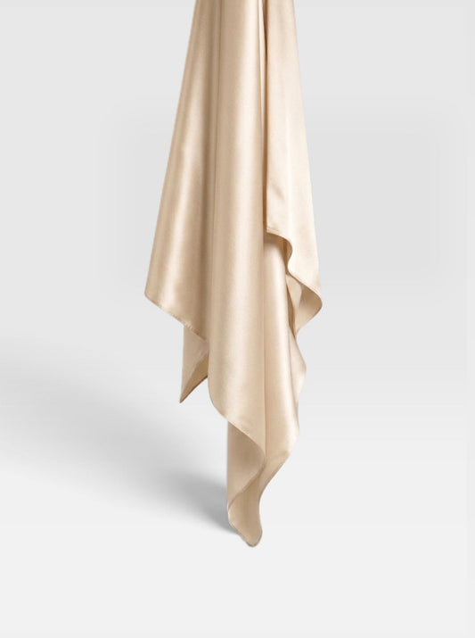 Square Satin Hijab - Beige