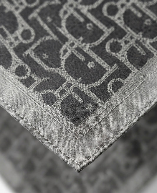 Square HIjab Silk - D Black  