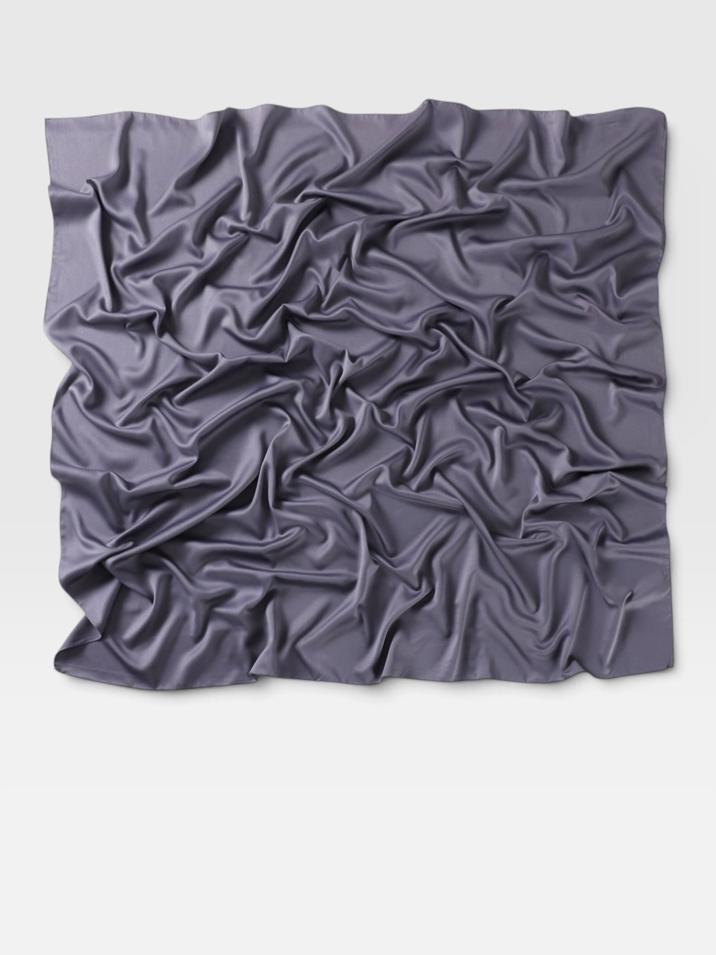 Square Satin Hijab  - Grey