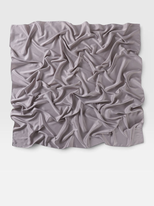 Square Satin Hijab - Light grey