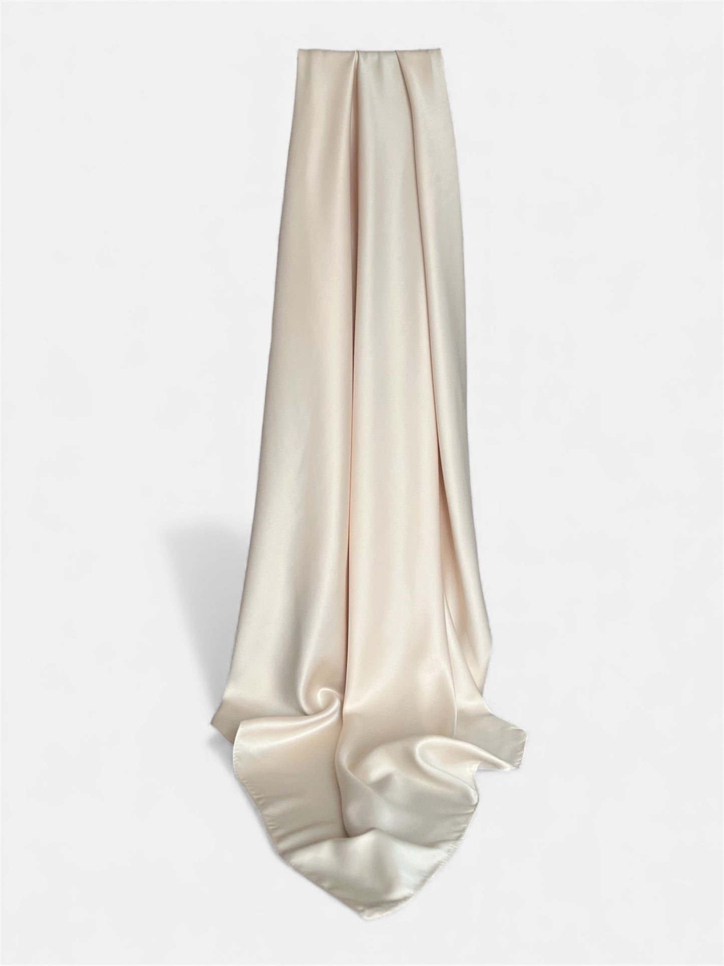 Square Satin Hijab - Cream