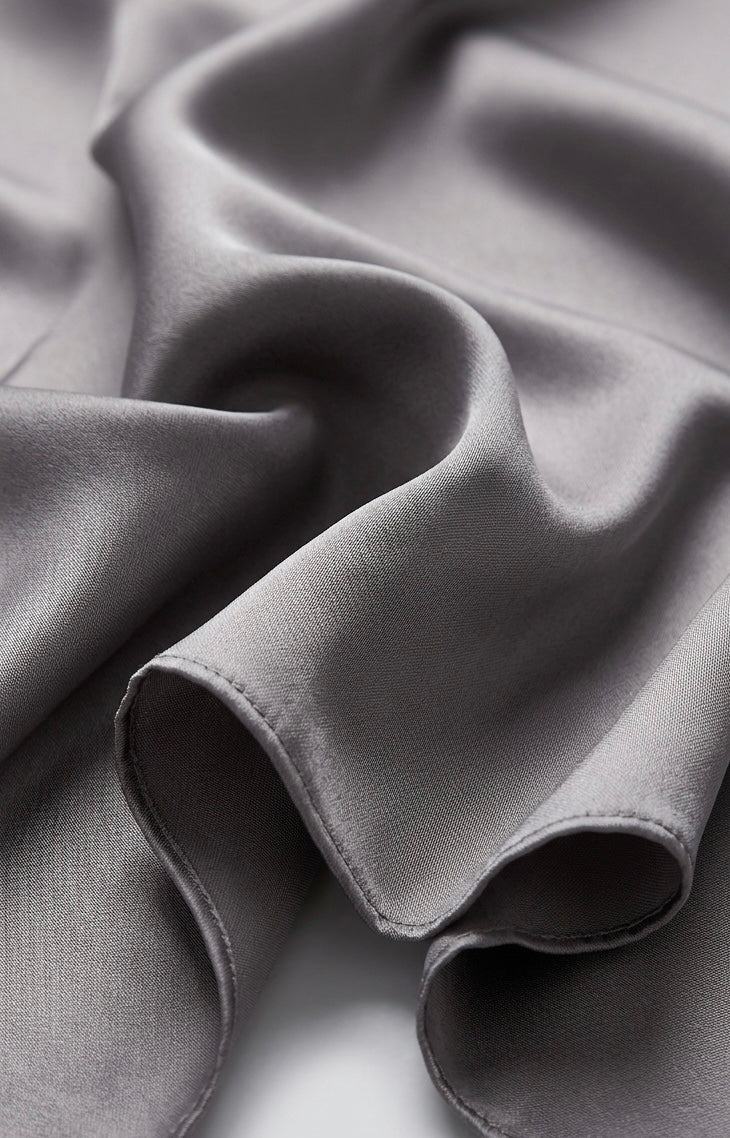 Square Satin Hijab - Light grey