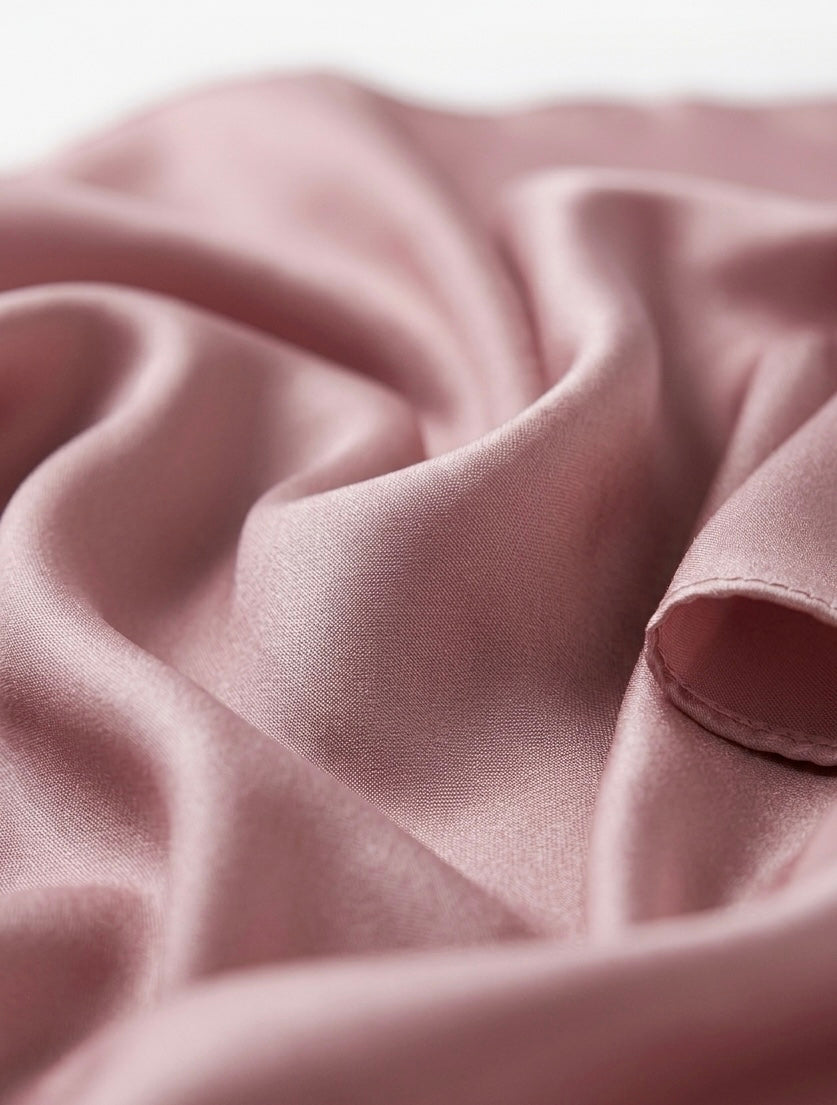 Square Satin Hijab  - Pink