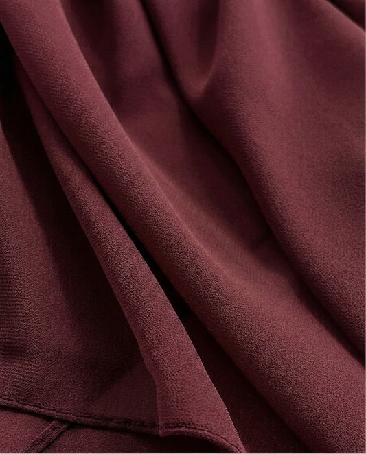 Chiffon Square - Wine Red