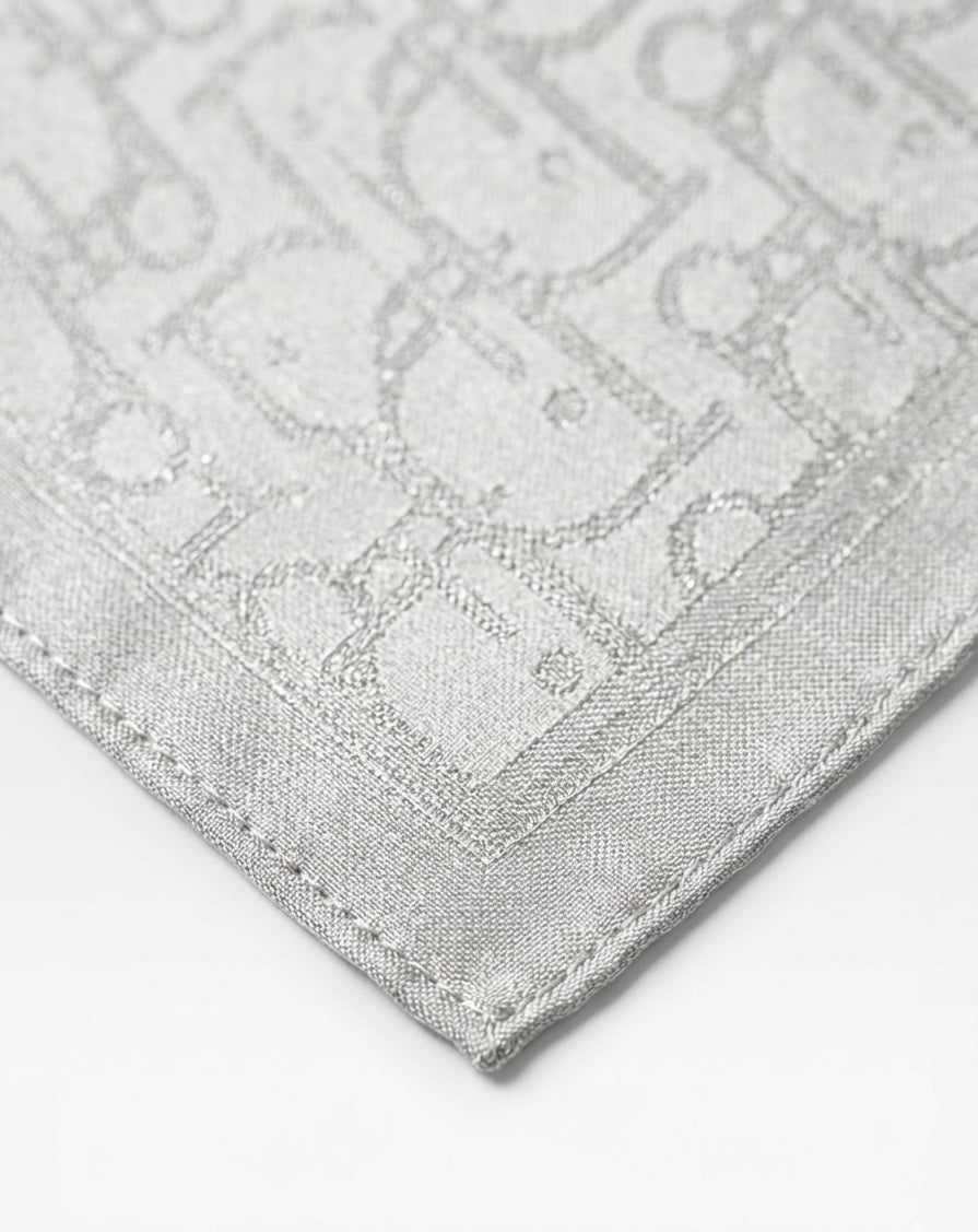 Square HIjab Silk - D Gray  