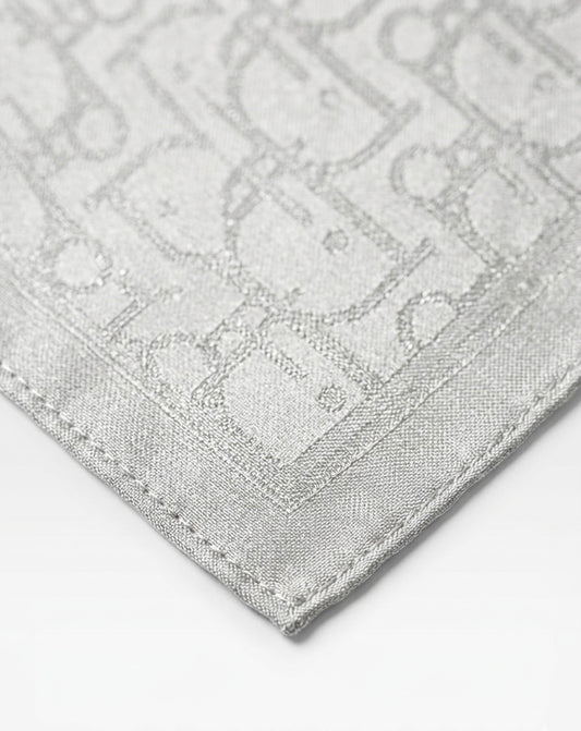 Square HIjab Silk - D Gray  