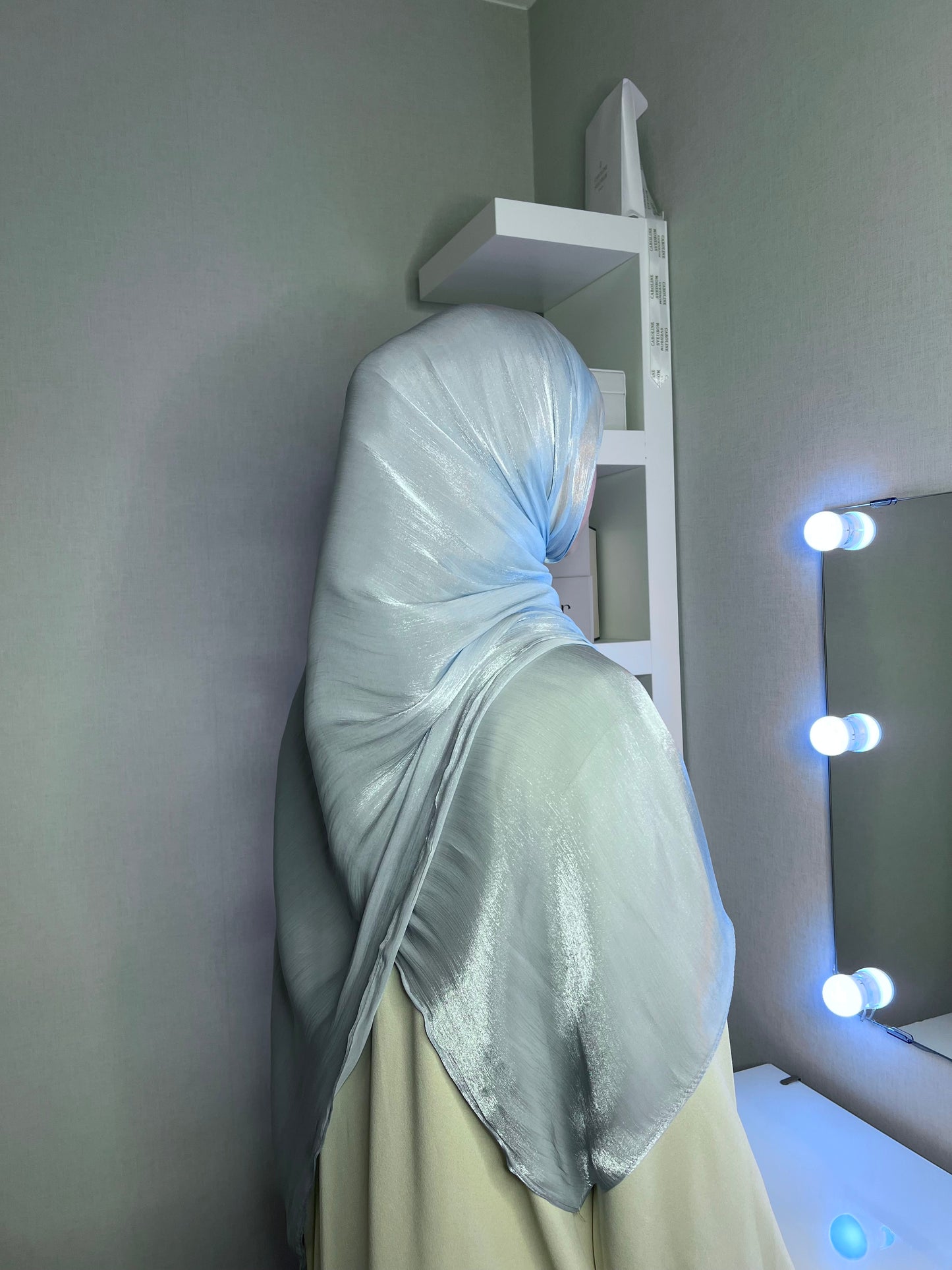 Organza Hijab - Baby Blue