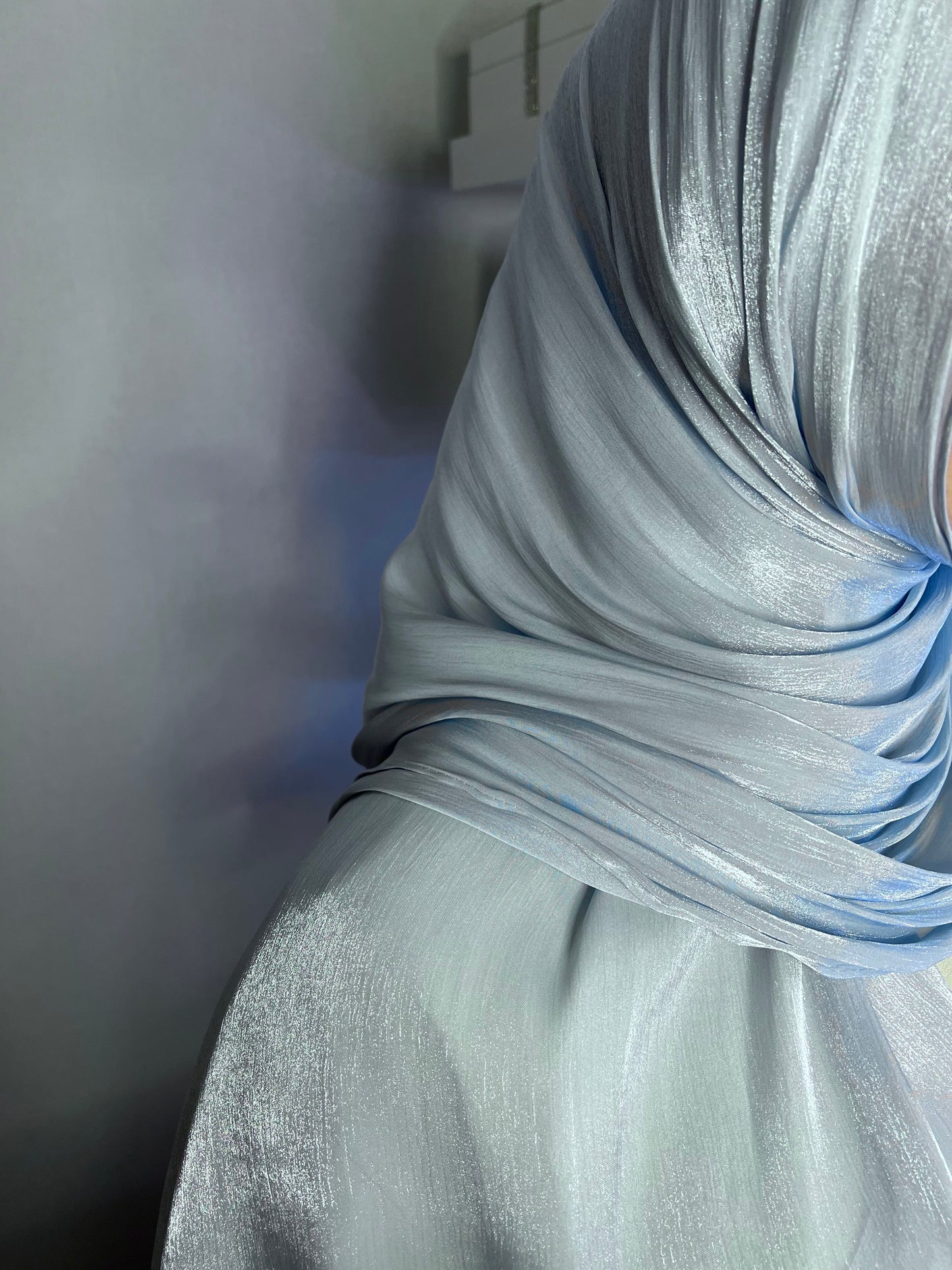 Organza Hijab - Baby Blue