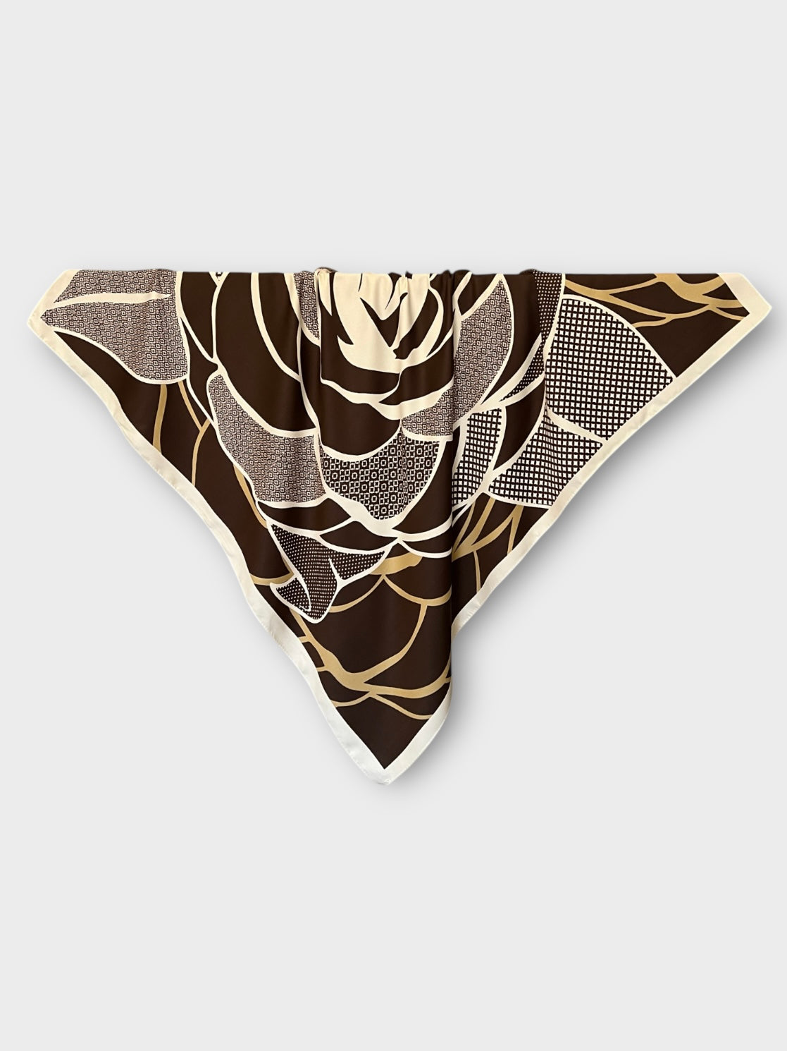 Square Satin Hijab - Rose Brown