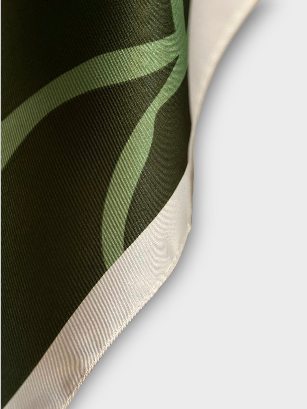 Square Satin Hijab - Rose Emerald