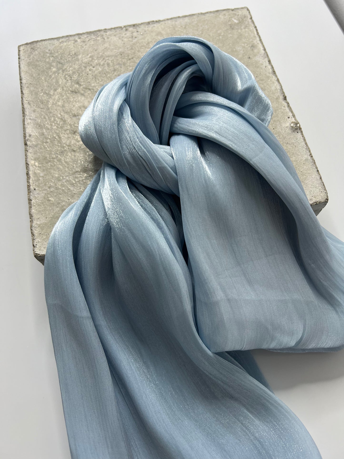 Organza Hijab - Baby Blue