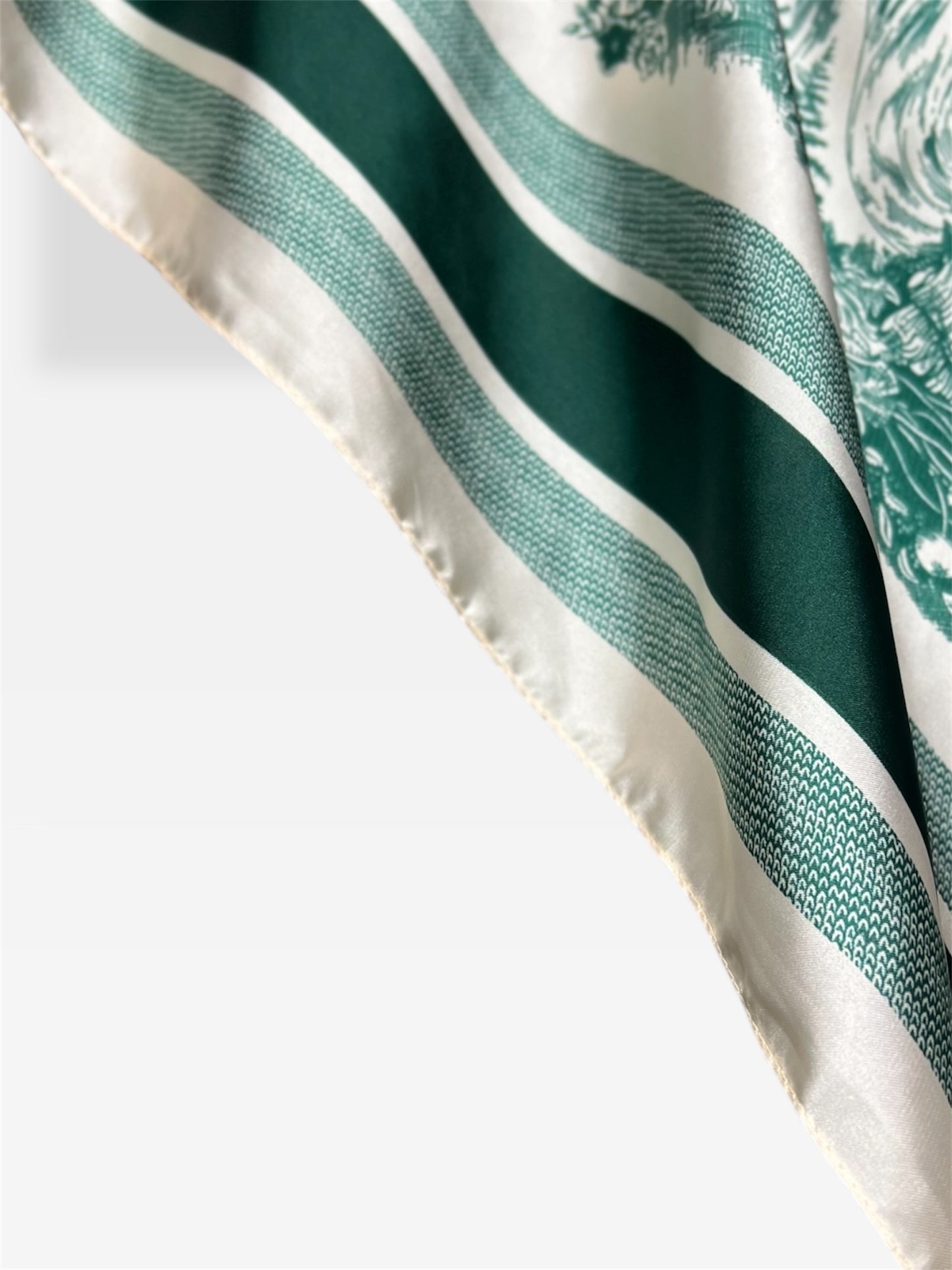 Square Hijab Silk - Forest Green