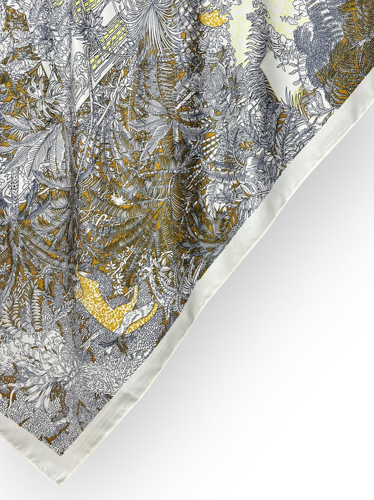 Square Hijab Silk - Cream