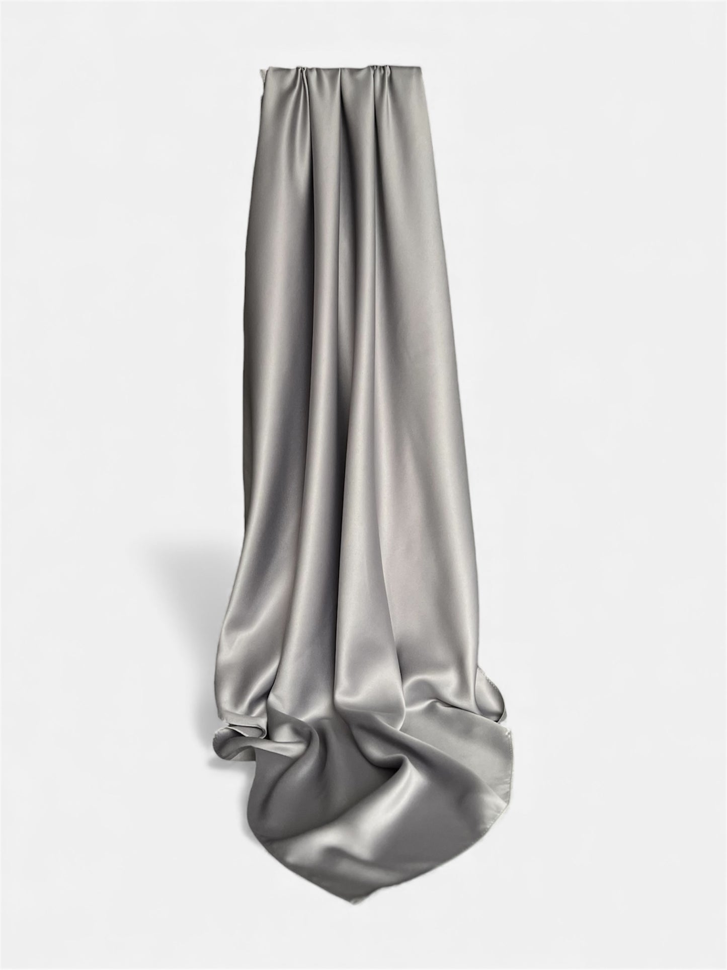 Square Satin Hijab - Light Grey