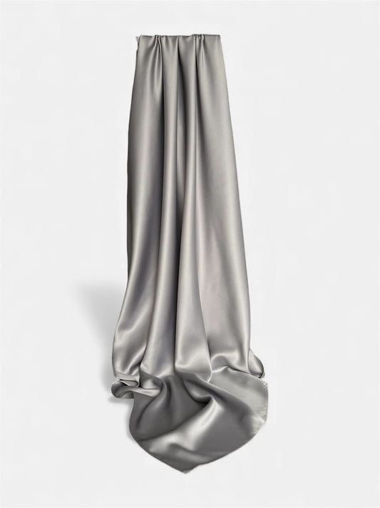Square Satin Hijab - Light Grey