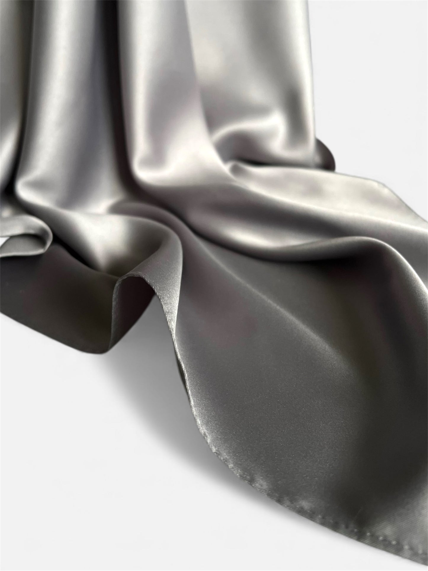 Square Satin Hijab - Light Grey