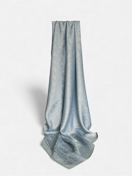 Square HIjab Silk - Babyblue 