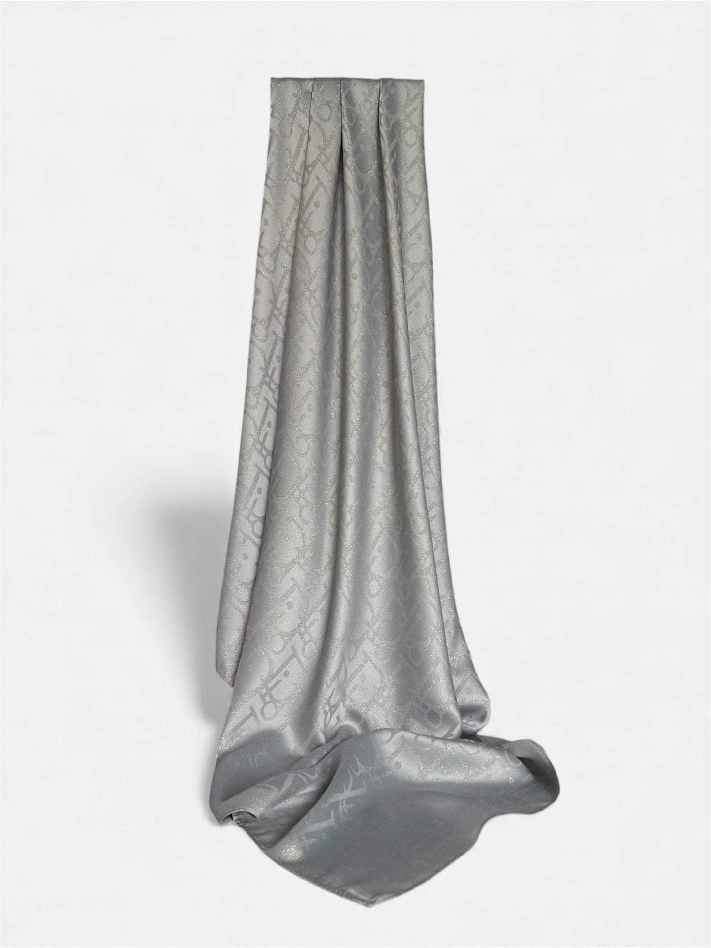 Square HIjab Silk - D Gray  