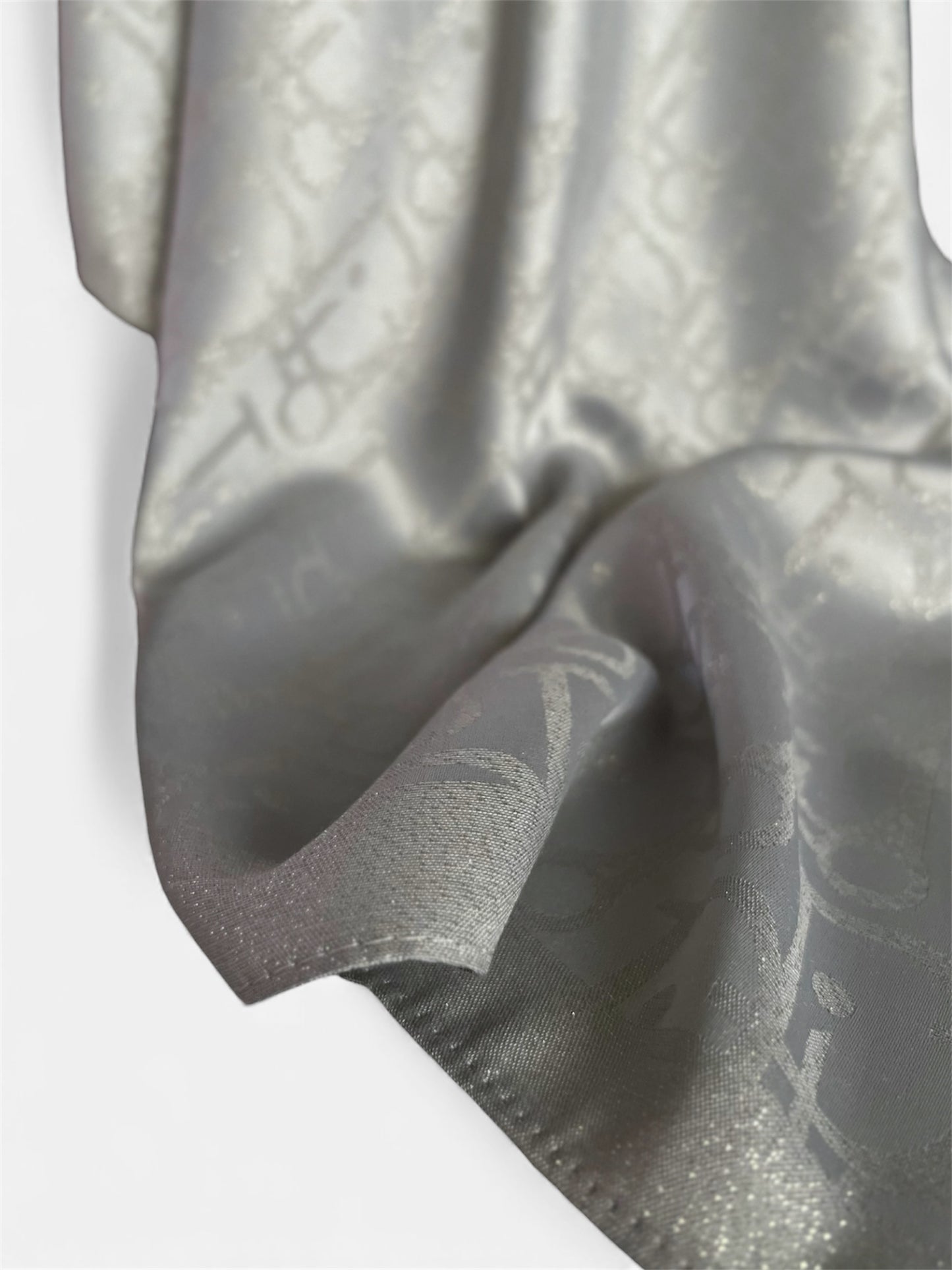 Square HIjab Silk - D Gray  