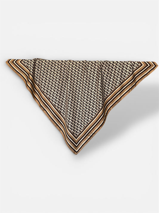 Square Satin Hijab - Monogram